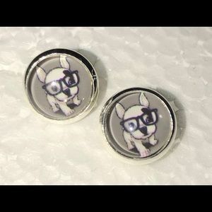 Smart Frenchie Stud Earrings